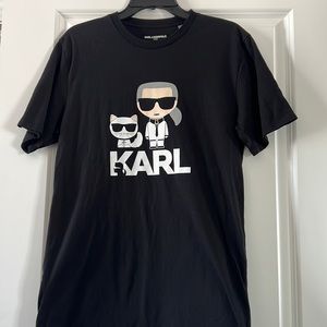 Karl Lagerfeld Men’s T-Shirt. Size Small. Black. Excellent Condition.